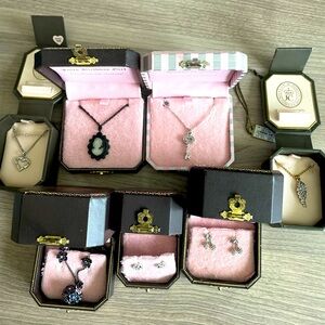 Juicy Couture bundle of like new necklaces & earrings